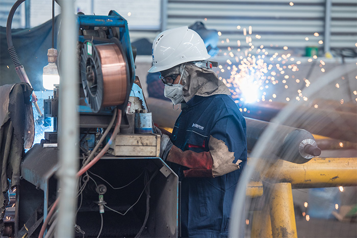 鹤岗网架焊接车间